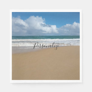 Serviette En Papier Papier Jour Plage Napkin