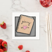 Serviette En Papier Papier journal (En situation)