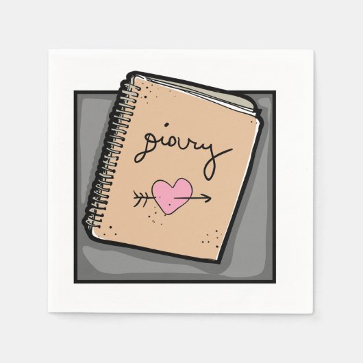 Serviette En Papier Papier journal (Devant)