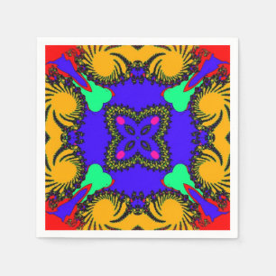 Serviette En Papier Papier Kaleidoscope Napkin