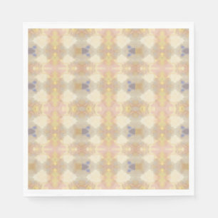 Serviette En Papier Papier Kaleidoscope Pastel doux