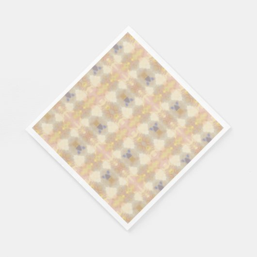 Serviette En Papier Papier Kaleidoscope Pastel doux (Coin)