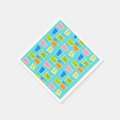 Serviette En Papier Papier kitsch rétro atomique Napkin (Coin)