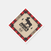Serviette En Papier Papier kraft rustique Look Buffalo plaqué avec ori (Coin)