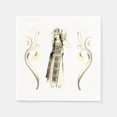 Serviette En Papier Papier Lady Ararat Napkin (Devant)