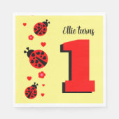 Serviette En Papier Papier Ladybug Cute Napkin (Devant)
