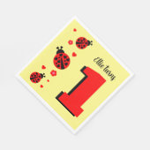 Serviette En Papier Papier Ladybug Cute Napkin (Coin)