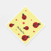 Serviette En Papier Papier Ladybug Cute Napkin (Coin)