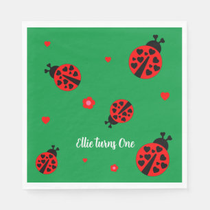 Serviette En Papier Papier Ladybug Cute Napkin
