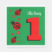 Serviette En Papier Papier Ladybug Cute Napkin (Devant)