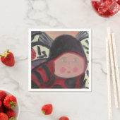 SERVIETTE EN PAPIER PAPIER LADYBUG NAPKINS (En situation)