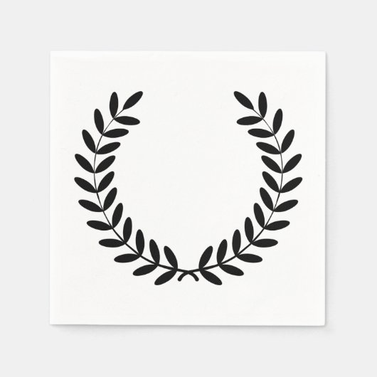 Serviette En Papier Papier Laurel Wreath (Devant)
