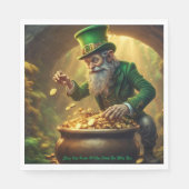 Serviette En Papier Papier Leprechaun (Devant)