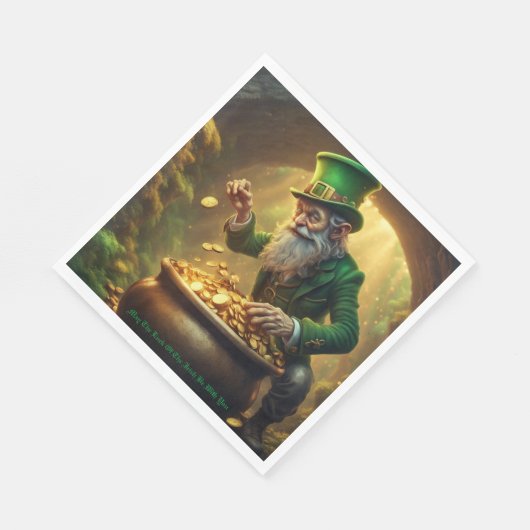 Serviette En Papier Papier Leprechaun (Coin)