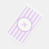 Serviette En Papier Papier Lilac Stripes (Coin)