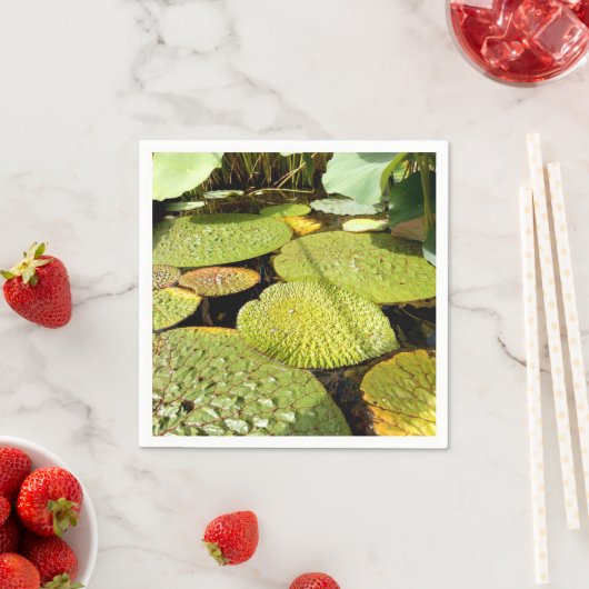 Serviette En Papier Papier Lily Pads (En situation)