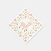 Serviette En Papier Papier Llama rose Napkin (Coin)