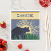 Serviette En Papier Papier Lover de l'ours (En situation)