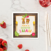 Serviette En Papier Papier Luau - Garçon (En situation)