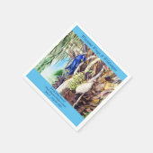 Serviette En Papier Papier Macaw Hyacinth Napkin (Coin)