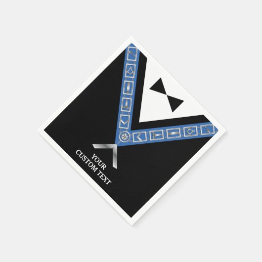 Serviette En Papier Papier maçonnique | Fournitures de parties Freemas (Coin)