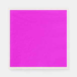 Serviette En Papier Papier magenta rose vif néon moderne Napkin