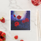 Serviette En Papier Papier magique floral serviettes (En situation)