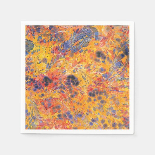 Serviette En Papier papier marbré Cocktail standard (Devant)