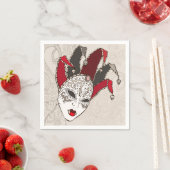 Serviette En Papier Papier Mardi Gras Carnival (En situation)