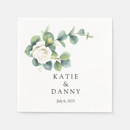 Serviette En Papier Papier mariage (Devant)