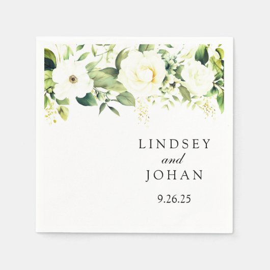 Serviette En Papier Papier mariage (Devant)