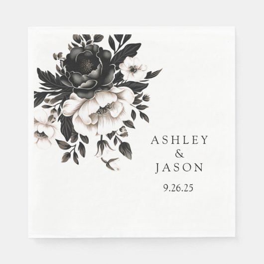 Serviette En Papier Papier mariage (Devant)