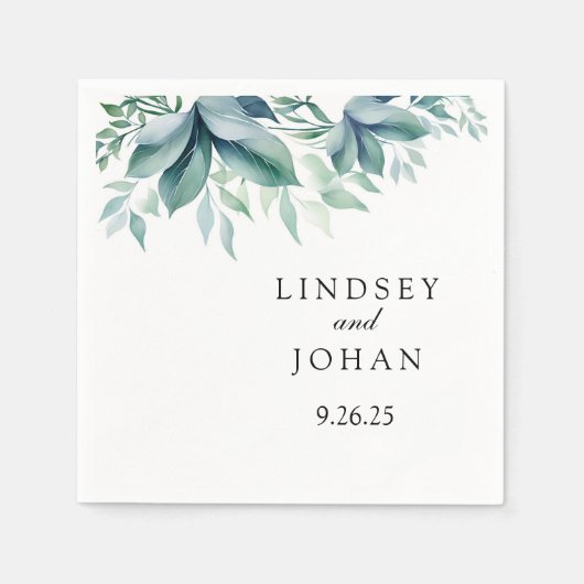 Serviette En Papier Papier mariage (Devant)
