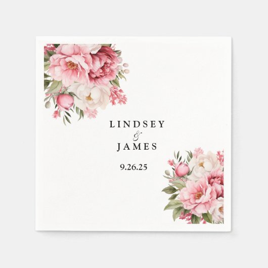 Serviette En Papier Papier mariage (Devant)