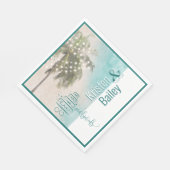 Serviette En Papier Papier Mariage à thème de plage (Coin)