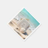 Serviette En Papier Papier mariage Avec Dollar De Sable De Plage (Coin)