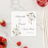 Serviette En Papier Papier Mariage Boho Napkin (En situation)