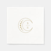 Serviette En Papier Papier Mariage céleste Napkin (Devant)