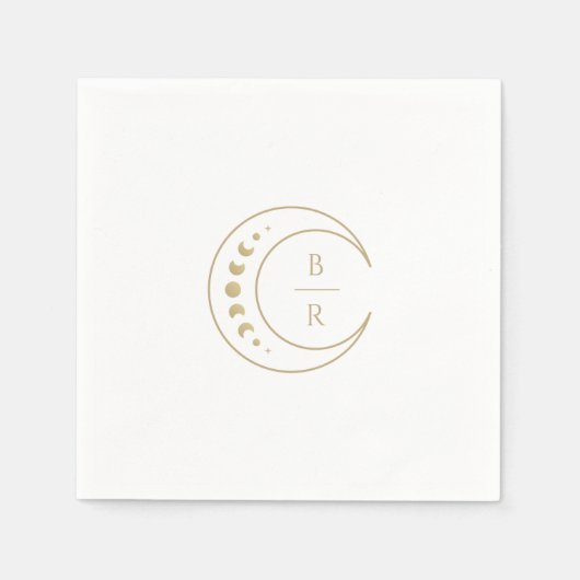 Serviette En Papier Papier Mariage céleste Napkin (Devant)