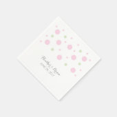 Serviette En Papier Papier Mariage Confetti vert rose serviettes (Coin)