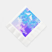 Serviette En Papier Papier Mariage d'anniversaire personnalisé (Coin)