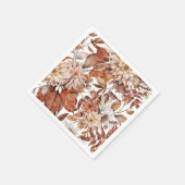 Serviette En Papier Papier Mariage de automne d'automne en terre cuite (Coin)