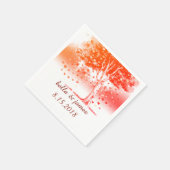 Serviette En Papier Papier Mariage de automne Rustique d'automne (Coin)