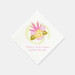 Serviette En Papier Papier Mariage de bouquet de nuptiale