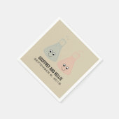 Serviette En Papier Papier Mariage de chimie mignonne (Coin)