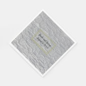 Serviette En Papier Papier Mariage en dentelle blanche (Coin)