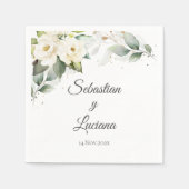 Serviette En Papier Papier Mariage Eucalyptus Napkin (Devant)