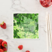 Serviette En Papier Papier Mariage feuilleté serviettes (En situation)