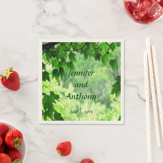 Serviette En Papier Papier Mariage feuilleté serviettes (En situation)