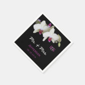 Serviette En Papier Papier Mariage floral orchidée (Coin)